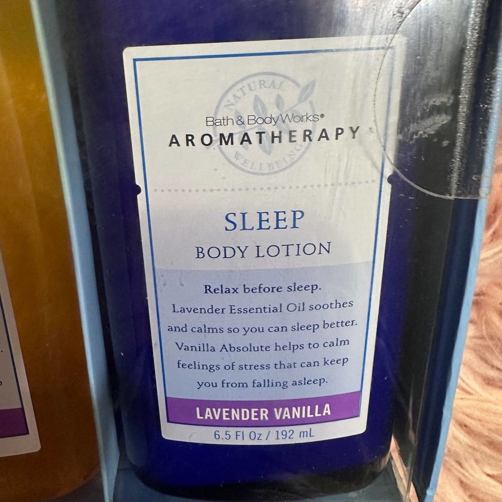 Vintage Bath and Body Works Sleep Aromatherapy Bubble Bath, Lotion Candle Set - Picture 3 of 7